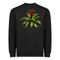 Black Bromeliads Heavyweight Sweatshirt - LillyAllenDesigns