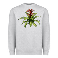 Heather Grey Bromeliads Heavyweight Sweatshirt - LillyAllenDesigns