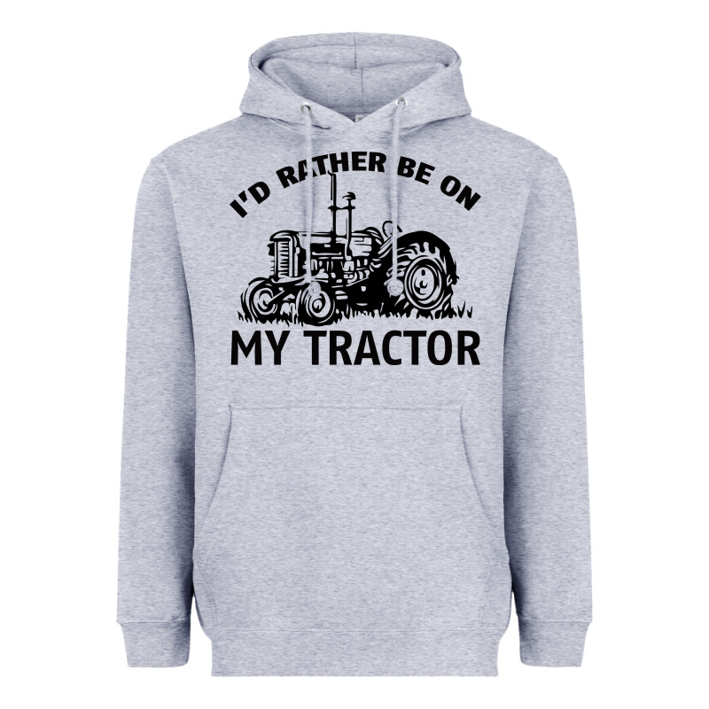I D Rather Be On My Tractor Heavyweight Hoodie by Bettercallsaul | Teevron