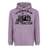 Lavender I D Rather Be On My Tractor Heavyweight Hoodie - Bettercallsaul