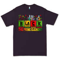 Plum Black the prime element juneteenth Premium Tee - Zillion Design Studio