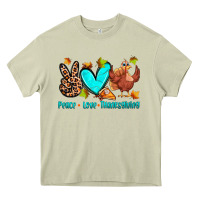 Mossy peace love thanksgiving Heavy Core Tee - Zillion Design Studio