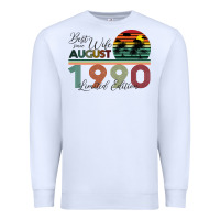 White Best Wife Since August 1990 Limited Edition Premium Sweatshirt - Bettercallsaul