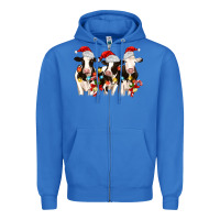 True Royal christmas three cows Zipper Hoodie - MaliasSmallBusiness