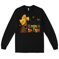 Black never understimate the power of a black woman Long Sleeve Tee - MaliasSmallBusiness