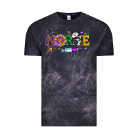 Cloud Black mardi gras nurse leopard cowhide glitter Vintage Tee - Artiststas