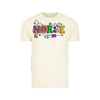 Vintage Arctic mardi gras nurse leopard cowhide glitter Vintage Tee - Artiststas