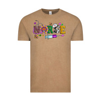 Vintage Coffee mardi gras nurse leopard cowhide glitter Vintage Tee - Artiststas