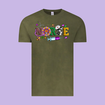 Mardi Gras Nurse Leopard Cowhide Glitter Vintage Tee Designed By Artiststas