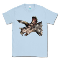 Dusty Blue Triceratops Horridus Face Classic Tee - LillyAllenDesigns