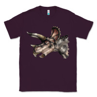 Plum Triceratops Horridus Face Classic Tee - LillyAllenDesigns