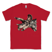 Red Triceratops Horridus Face Classic Tee - LillyAllenDesigns