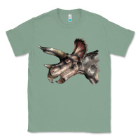 Sage Triceratops Horridus Face Classic Tee - LillyAllenDesigns