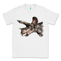 White Triceratops Horridus Face Classic Tee - LillyAllenDesigns