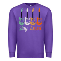Purple Bass Guitar Vintage Funny Bass Player Bassist Premium Sweatshirt - Bettercallsaul