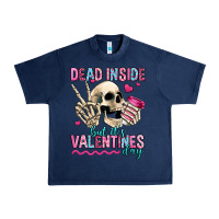 Navy dead inside but it's valentines day Urban Heavy Tee - Jasminsmagicworld