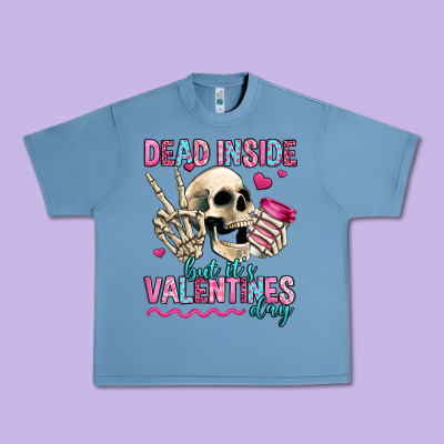 Dead Inside But It's Valentines Day Urban Heavy Tee Designed By Jasminsmagicworld