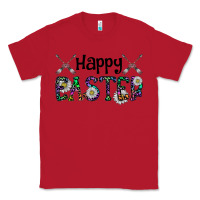 Red Happy Easter Classic Tee - CowhideDigitalArt