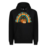 Black Rainbow Thankful with Gemstone Premium Hoodie - texasbilliewilder