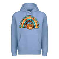 Colony Blue Rainbow Thankful with Gemstone Premium Hoodie - texasbilliewilder