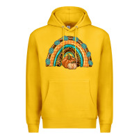 Lemon Rainbow Thankful with Gemstone Premium Hoodie - texasbilliewilder
