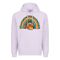Lilac Rainbow Thankful with Gemstone Premium Hoodie - texasbilliewilder