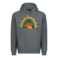 Rock Rainbow Thankful with Gemstone Premium Hoodie - texasbilliewilder