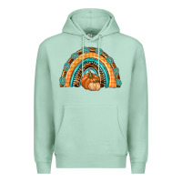 Seafoam Rainbow Thankful with Gemstone Premium Hoodie - texasbilliewilder