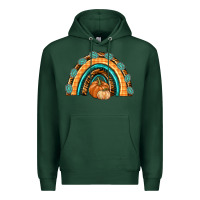 Sports Green Rainbow Thankful with Gemstone Premium Hoodie - texasbilliewilder