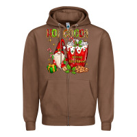 Chestnut Christmas gnome hot cocoa Zipper Hoodie - MaliasSmallBusiness