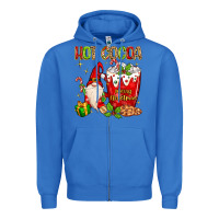 True Royal Christmas gnome hot cocoa Zipper Hoodie - MaliasSmallBusiness