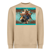 Mushroom western rodeo bullfighter Aztec leopard turquoise Heavyweight Sweatshirt - BarkalooDesign