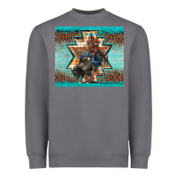 Storm western rodeo bullfighter Aztec leopard turquoise Heavyweight Sweatshirt - BarkalooDesign