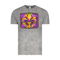 Cloud Rock mardi gras fleur de lis sunflower leopard Vintage Tee - Artiststas