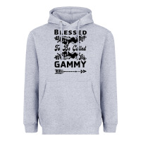Heather Grey Blessed To Be Called Gammy Heavyweight Hoodie - Bettercallsaul