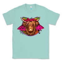 Seafoam halloween highland cow horseshoe Classic Tee - Jasminsmagicworld
