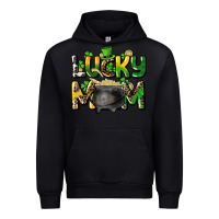 Black lucky mom St. Patrick's Urban Hoodie - HowdyJamesFarm