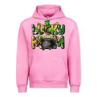Fuchsia Pink lucky mom St. Patrick's Urban Hoodie - HowdyJamesFarm