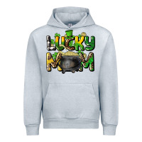 Heather Grey lucky mom St. Patrick's Urban Hoodie - HowdyJamesFarm