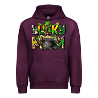 Mauve Wine lucky mom St. Patrick's Urban Hoodie - HowdyJamesFarm