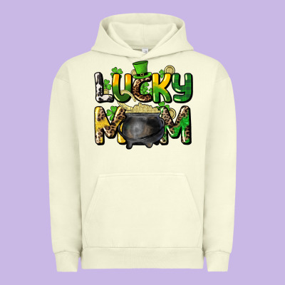 Lucky Mom St. Patrick's Urban Hoodie Designed By Howdyjamesfarm