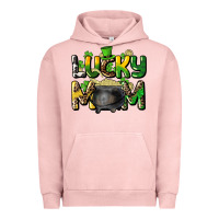 Pigment Salmon lucky mom St. Patrick's Urban Hoodie - HowdyJamesFarm