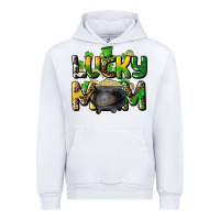 White lucky mom St. Patrick's Urban Hoodie - HowdyJamesFarm