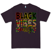 Plum Black vibes only juneteenth Premium Tee - Zillion Design Studio