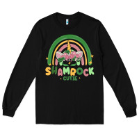 Black shamrock cutie Long Sleeve Tee - MaliasSmallBusiness