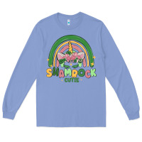 Colony Blue shamrock cutie Long Sleeve Tee - MaliasSmallBusiness