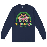 Navy shamrock cutie Long Sleeve Tee - MaliasSmallBusiness