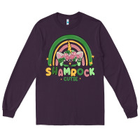 Plum shamrock cutie Long Sleeve Tee - MaliasSmallBusiness