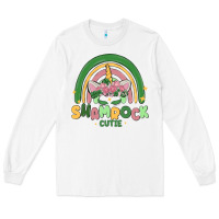 White shamrock cutie Long Sleeve Tee - MaliasSmallBusiness