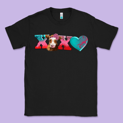 Xoxo Guarnsey Cow Classic Tee Designed By Adodesignshop